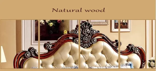 modern european solid wood bed 2 people Fashion Carved  1.8 m bed  french bedroom furniture 85256 - Image 8