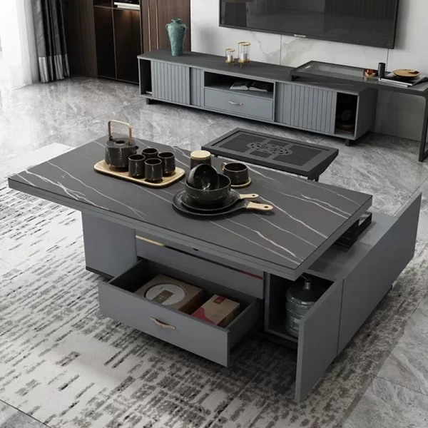 Multi Function Lift Top Coffee Table Modern Luxury Living Room Storage Coffee Table Unique Simple Muebles Auxiliares Furniture - Image 2