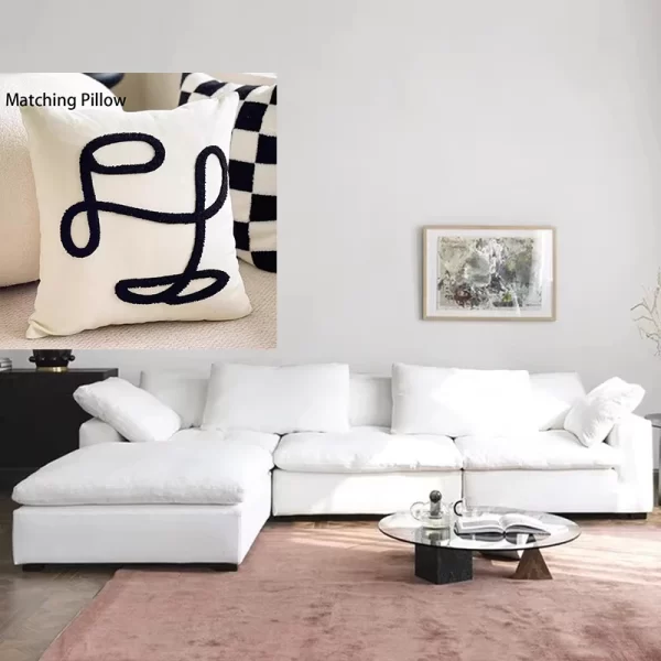 Comfort White Living Room Sofa Minimalist Tiny House Sectional Unique Living Room Sofa Designer Reading Mueble Sala Furnitures - Image 14