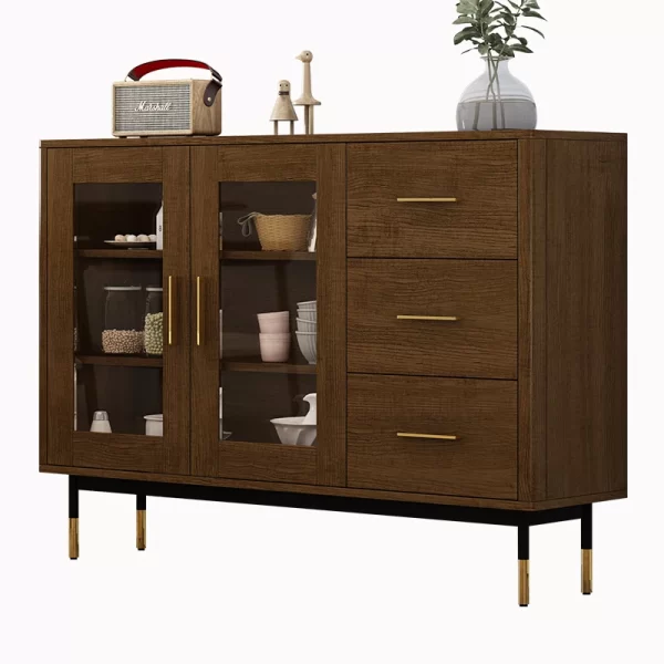 XL Tea Side Cabinet Kitchen Locker Living Room Cabinet against the Wall Burlywood Side Cabinet