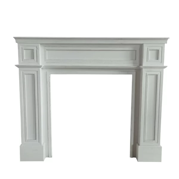 American solid wood fireplace decorative cabinet B & B retro French European fireplace rack - Image 8