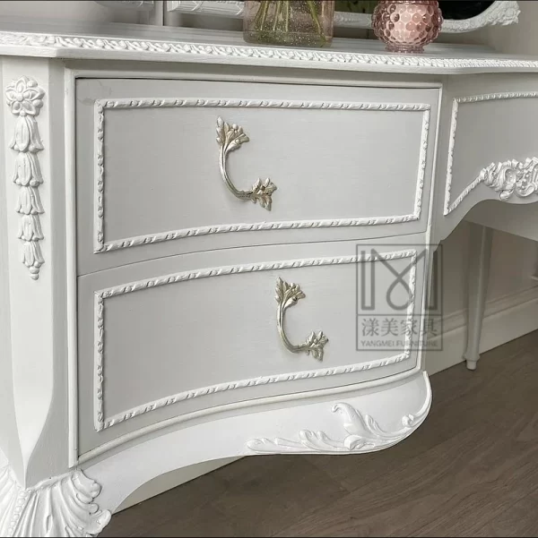 Nordic Storage Dresser Drawers White Aesthetic Luxury Wood Hotel Makeup Table Bedroom Women Mesa De Maquillaje Dresser Furniture - Image 14