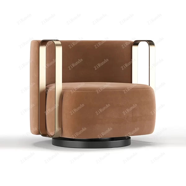 ~Italian Light Luxury Couch Minimalist Designer Rotating Hotel Reception Chair Sales Office Leisure Chair chairs living room - Image 3