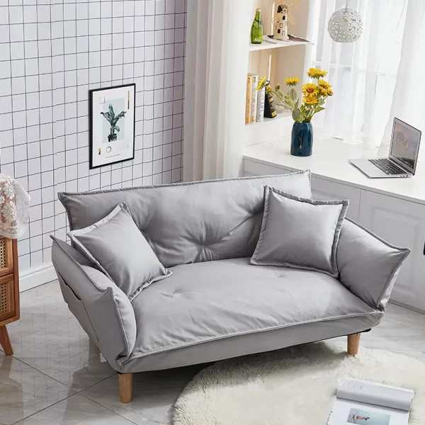 Modern Armchair Sofa Bed 5 Angle Adjustable Reclining Back and Arm Living Room Furniture Home Small Double Sofa Couch Recliner - Image 12