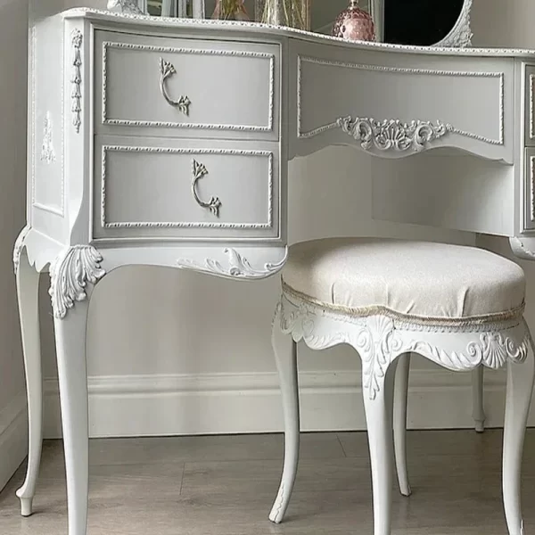 Nordic Storage Dresser Drawers White Aesthetic Luxury Wood Hotel Makeup Table Bedroom Women Mesa De Maquillaje Dresser Furniture - Image 3