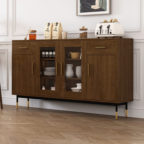 XL Tea Side Cabinet Kitchen Locker Living Room Cabinet against the Wall Burlywood Side Cabinet - Image 13