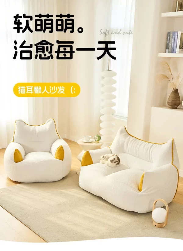 Totoro Lazy Sofa Cute Can Lie Can Sit Sofa Reading Area Single Sofa Furniture - Image 10