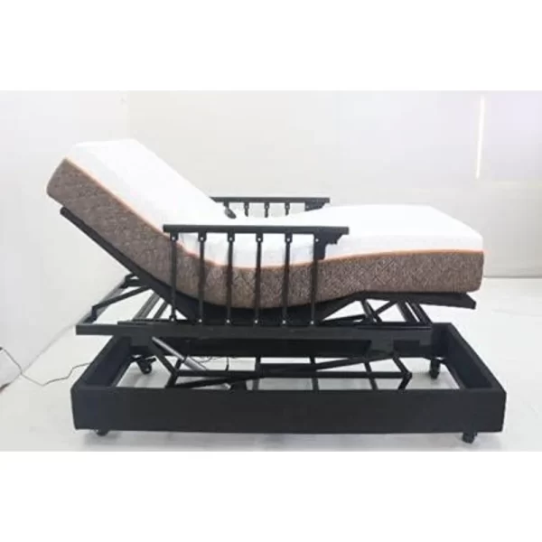 Premium Electric Adjustable Bed Base with Variable Height High-Low Positioning and Wall Hugger Feature. Twin