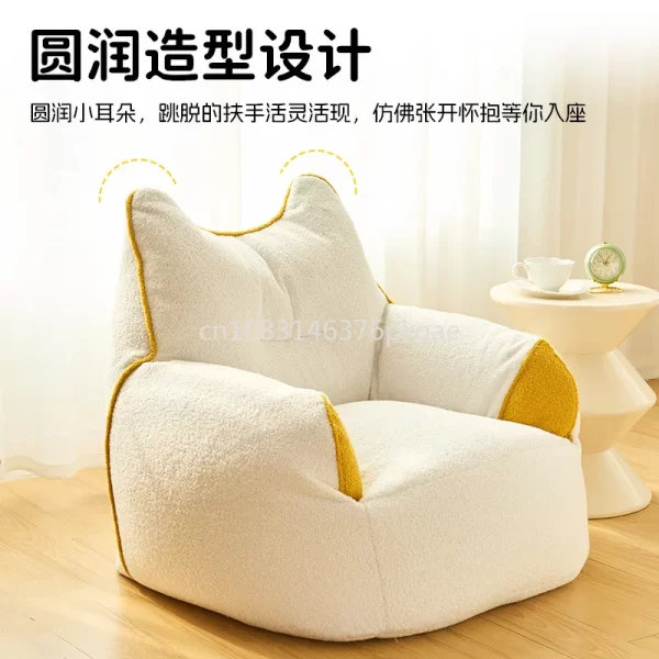 Totoro Lazy Sofa Cute Can Lie Can Sit Sofa Reading Area Single Sofa Furniture - Image 4