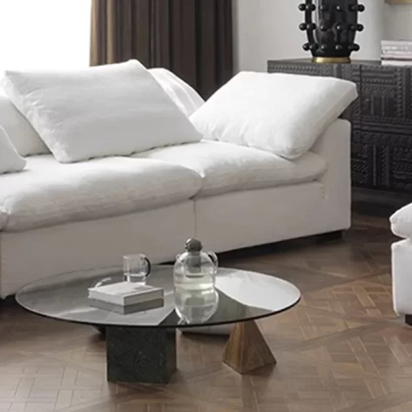 Comfort White Living Room Sofa Minimalist Tiny House Sectional Unique Living Room Sofa Designer Reading Mueble Sala Furnitures - Image 5