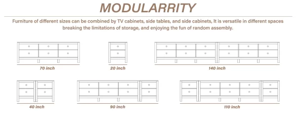 TV Stand for 110 Inch TV, Black Entertainment Center for 90+ inch TV Console Table with 12 Cubby Storage, Classic Television - Image 9