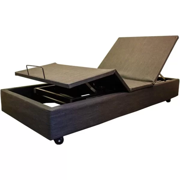 Premium Electric Adjustable Bed Base with Variable Height High-Low Positioning and Wall Hugger Feature. Twin - Image 2