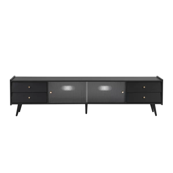 Modern design fashion TV cabinet, durable TV bracket, living room TV cabinet, large storage cabinet, media console - Image 5