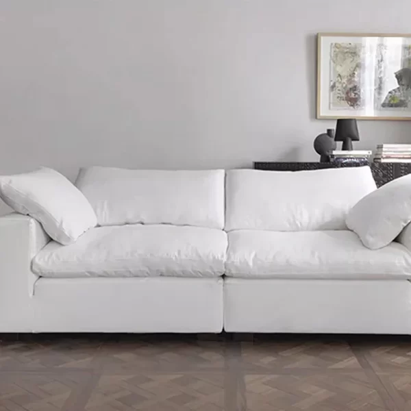 Comfort White Living Room Sofa Minimalist Tiny House Sectional Unique Living Room Sofa Designer Reading Mueble Sala Furnitures - Image 4