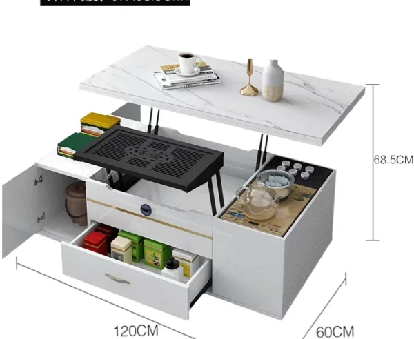 Multi Function Lift Top Coffee Table Modern Luxury Living Room Storage Coffee Table Unique Simple Muebles Auxiliares Furniture - Image 13