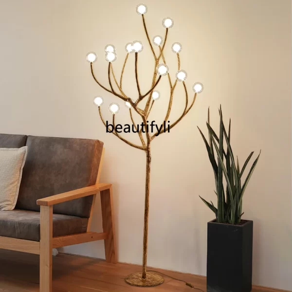 HJ Branches Fall Floor Lamp Study Living Room Sofa Edge Decoration New Chinese Style Floor Lamp - Image 3