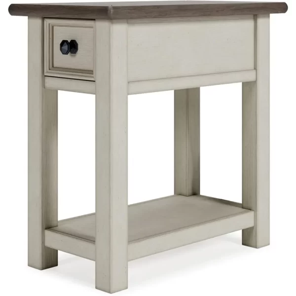 Bolanburg Farmhouse Chair Side End Table, Light Brown & Whitewash - Image 6