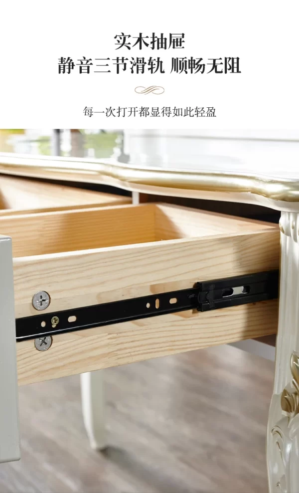 Stool Luxury Dresser Eithe Drawers Girl White Living Room Storage Dressing Table Women High End Comoda Pra Quarto Furniture - Image 19