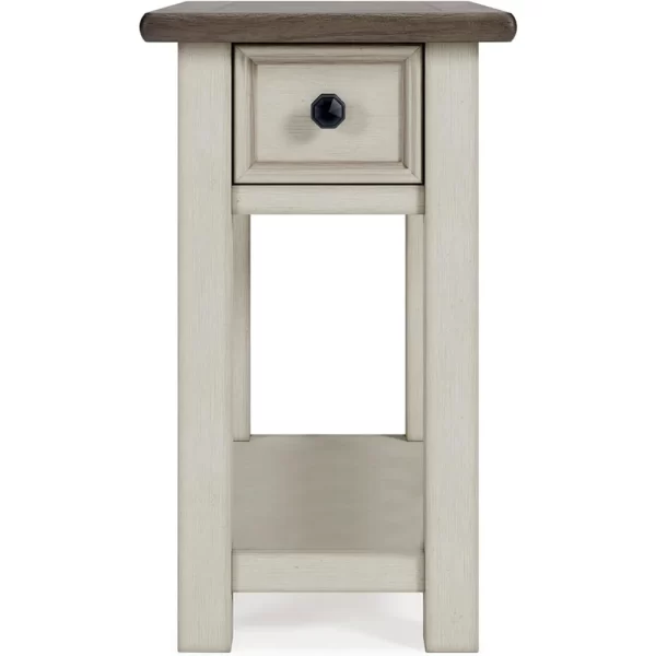 Bolanburg Farmhouse Chair Side End Table, Light Brown & Whitewash - Image 5