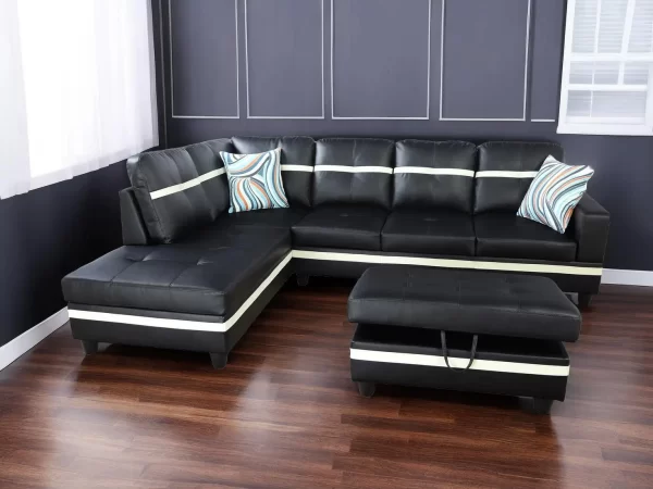 L Shaped Couch,  Sectional Couches for Living Room, Modern Living Room Furniture Sets Sofa in 3PCS for Home/Office, Sofa Cama - Image 13