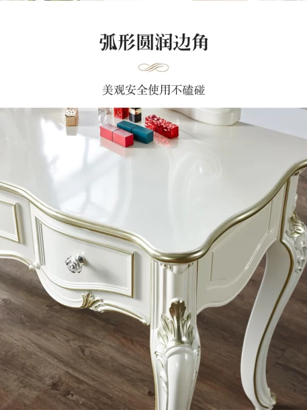 Stool Luxury Dresser Eithe Drawers Girl White Living Room Storage Dressing Table Women High End Comoda Pra Quarto Furniture - Image 17