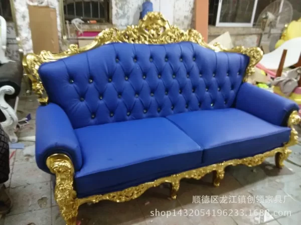 Manufacturer wholesale, European hotel sofa, wedding double sofa, beauty club cafe leisure sofa - Image 4