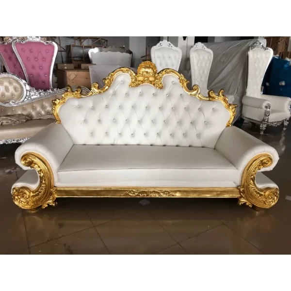 Factory direct sales European carved sofa, wedding sofa KTV bar club sofa - Image 4