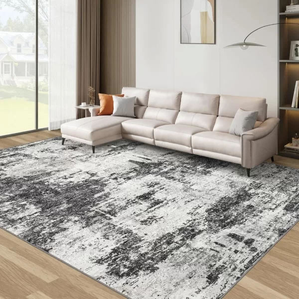 9x12 Area Rugs Living Room Rugs: Large Washable Rug with Anti-Slip Backing Non-Shedding Stain-Resistant , Carpet for living room - Image 3