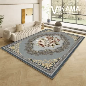 VIKAMA Persian retro ethnic style living room large carpet Bohemian bedroom sofa bed decoration non-slip washable floor mat