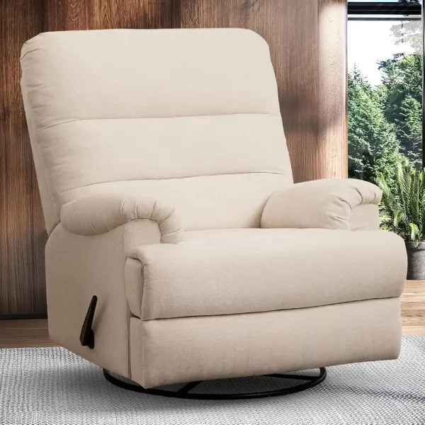 Large Swivel Rocker Recliner Chair,Glider Rocker Recliner,Lazy Recliner Chair with High Back,for Living Room,Living Room Chairs