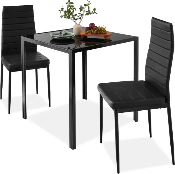 Dining Room Sets, 7-Piece Glass Set, Modern Kitchen Table Furniture for Room, Dinette, Dining Room Sets - Image 8