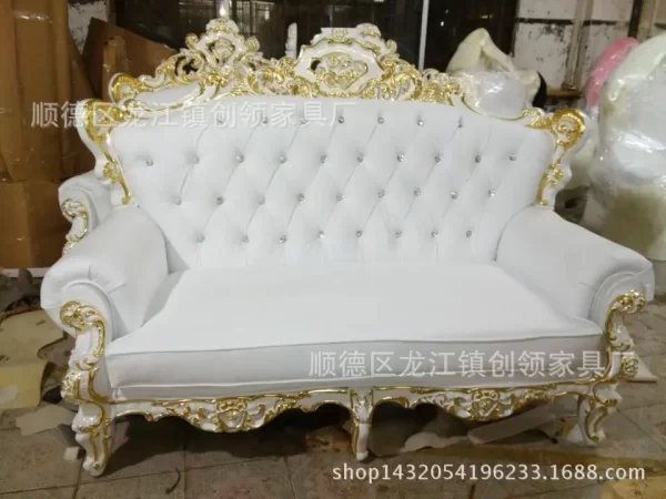 Manufacturer wholesale, European hotel sofa, wedding double sofa, beauty club cafe leisure sofa - Image 7