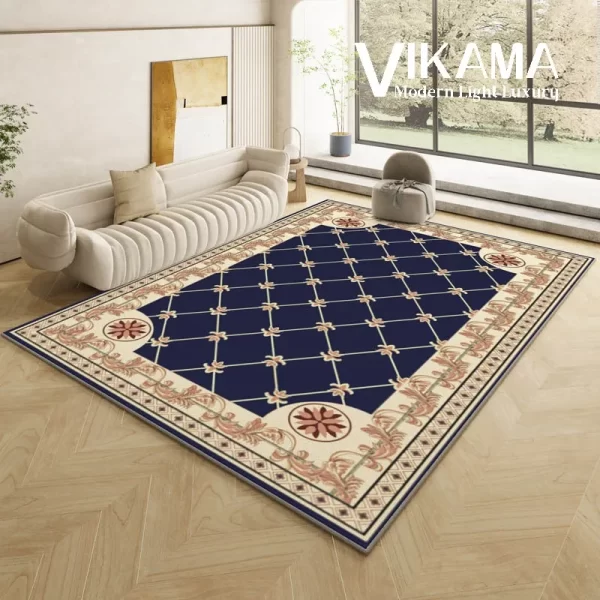 VIKAMA Persian retro ethnic style living room large carpet Bohemian bedroom sofa bed decoration non-slip washable floor mat - Image 2