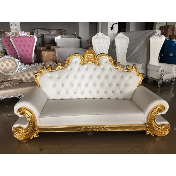 Factory direct sales European carved sofa, wedding sofa KTV bar club sofa - Image 5