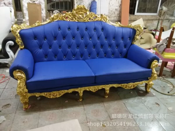 Manufacturer wholesale, European hotel sofa, wedding double sofa, beauty club cafe leisure sofa - Image 5