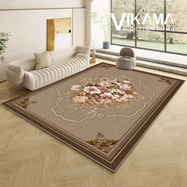 VIKAMA Persian retro ethnic style living room large carpet Bohemian bedroom sofa bed decoration non-slip washable floor mat - Image 4