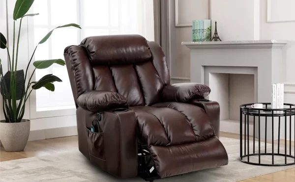 Power Lift Recliner Chair for Elderly with Massage and Heat, 2 Cup Holders, USB Ports,Remote Controls - Image 10