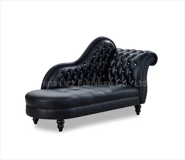 Modern Leisure Living Room Furniture Velvet Fabric Chaise Lounge - Image 12