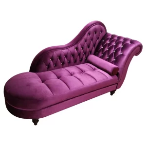 Modern Leisure Living Room Furniture Velvet Fabric Chaise Lounge