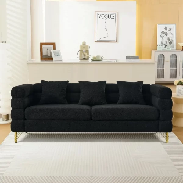 Sofa set, suitable for living rooms, modern decorative furniture, segmented sofas, 3-person sofas, and double sofas with5pillows - Image 9