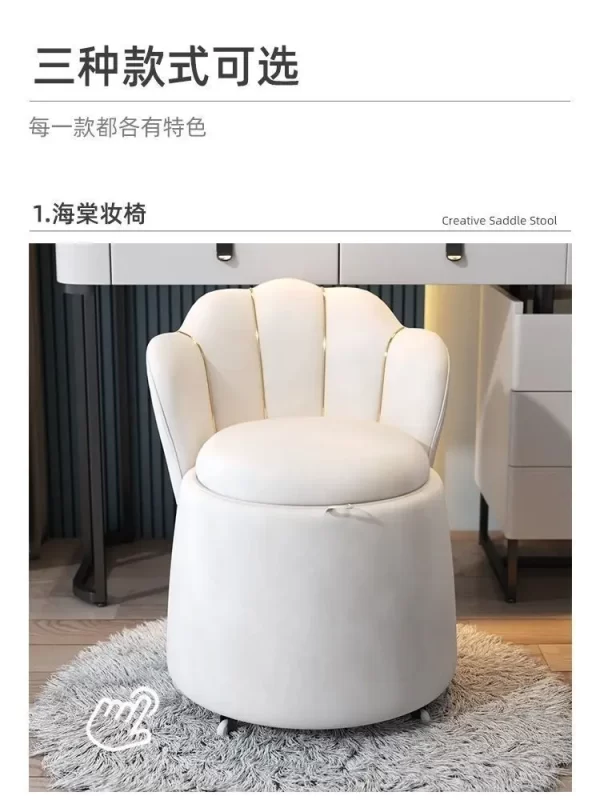 Dressing Table Bedroom Modern Simple Light Luxury Small Apartment Dressing Stool Furniture - Image 9