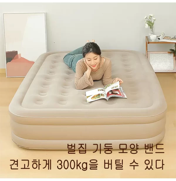 Interior Air Mattress Glamping Mats PVC Inflatable Sleeping Mattress Luxury 2 Person Camping Bed Mat Built-in Pump Thicken Mat - Image 13