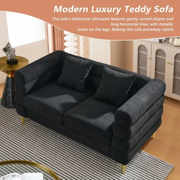 Sofa set, suitable for living rooms, modern decorative furniture, segmented sofas, 3-person sofas, and double sofas with5pillows - Image 3