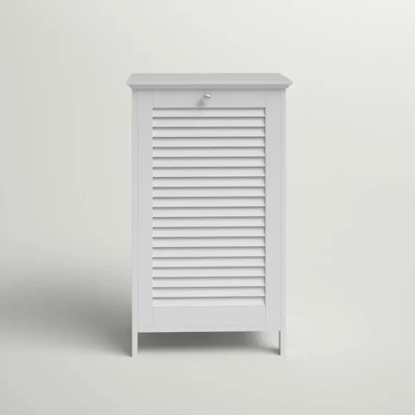 Tilt-out Laundry Hamper Bathroom Cabinet Perfect Mix of Coastal and Farmhouse Styles Storage Cabinet - Image 5