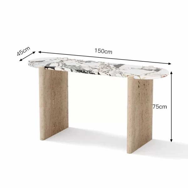 New Arrival Contemporary Carved Console table Luxury Living Room China Factory Customization - Image 13