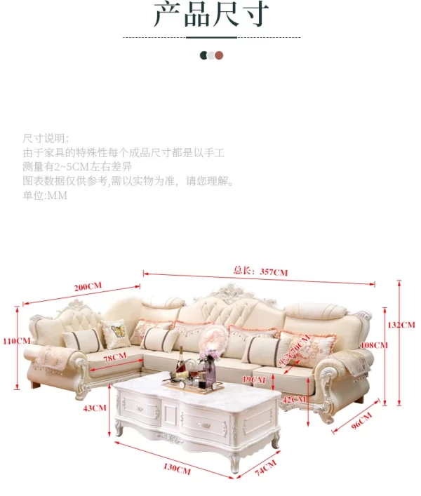 Living Room Luxury Sofa Set High Relax Double Modern Puffs Sofa Set Sectional Lazzy Muebles Para Salas Modernos Home Furniture - Image 21