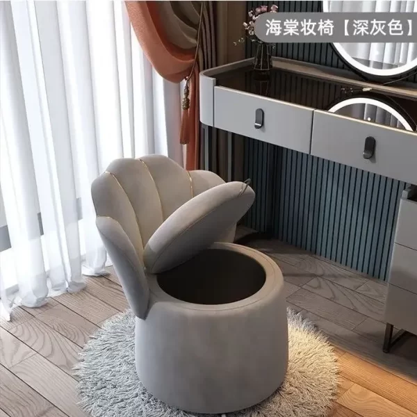 Dressing Table Bedroom Modern Simple Light Luxury Small Apartment Dressing Stool Furniture - Image 2