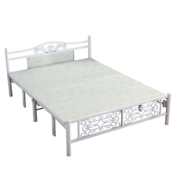 Professional comfortable foldable kids bed for home school children metal steel bedroom furniture - Image 12