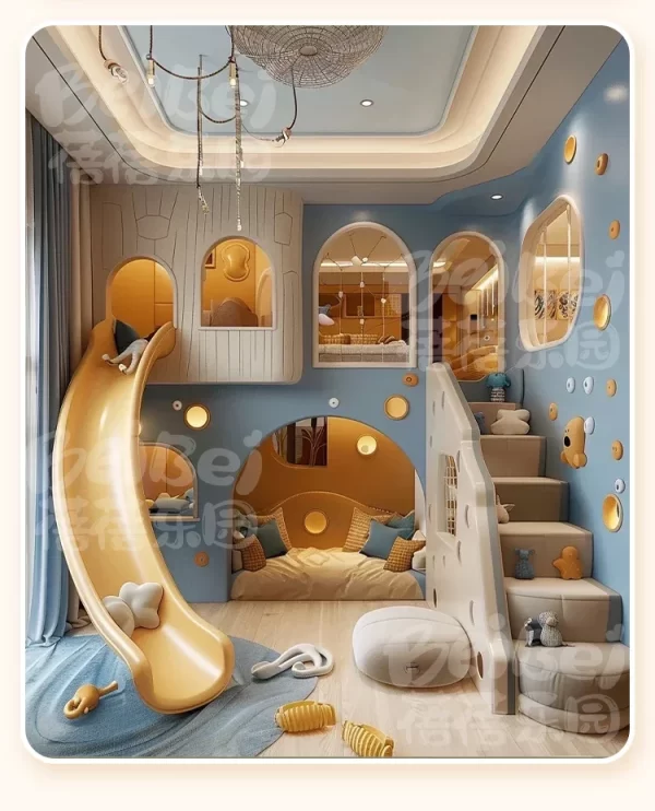 Kids Room Full House Custom Castle Bed Girl Princess Bunk Bed Deluxe European-style Family hotel bed - Image 12