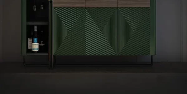 Luxury Style Stone Plate Dining Edge Tea Cabinet Modern Minimalist Living Room Dining Room Dark Green Hallway Side Cabinet - Image 15